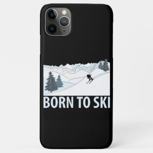Funda Para iPhone 11 Pro Max Nacido en Ski Winter Sports