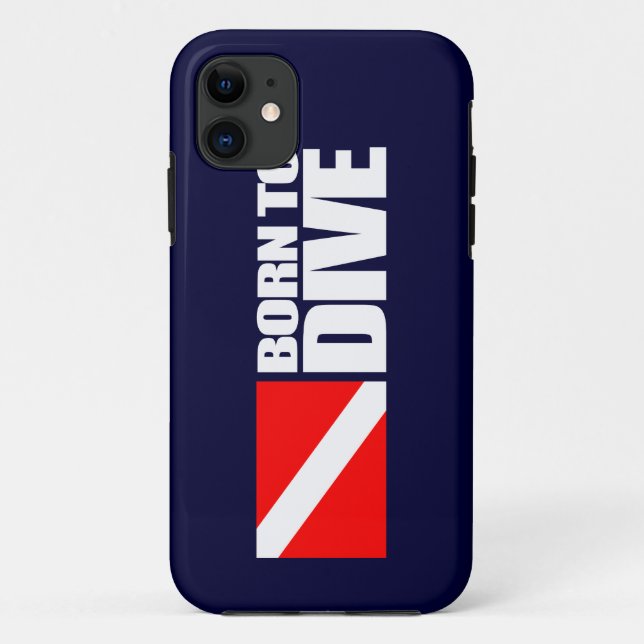 Funda De Case-Mate Para iPhone Nacido para bucear (Reverso)