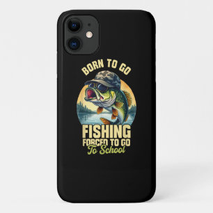 Funda Para iPhone 11 Nacido para ir de pesca Escuela obligatoria divert