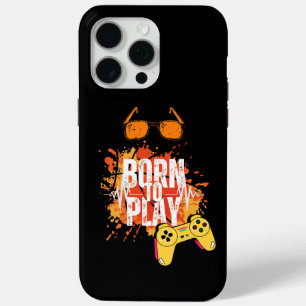 Funda Para iPhone 15 Pro Max nacido para jugar juegos