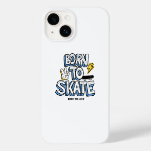 Funda Para iPhone 14 De Case-Mate Nacido para patinar en bicicleta para vivir