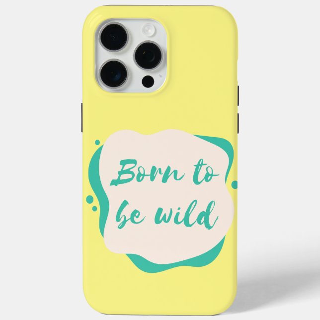 Funda De Case-Mate Para iPhone nacido para ser salvaje (Reverso )
