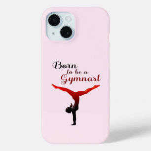 Funda Para iPhone 15 Nacido para ser un gimnasta