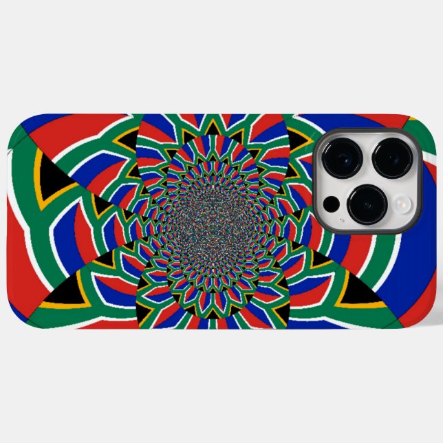 Funda De Case-Mate Para iPhone Nación arcoiris: Vibrante imagen de arte en Sudáfr (Reverso  (Horizontal))