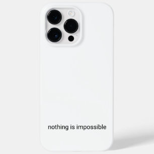 Funda Para iPhone 14 Pro Max De Case-Mate Nada es imposible texto sin formato