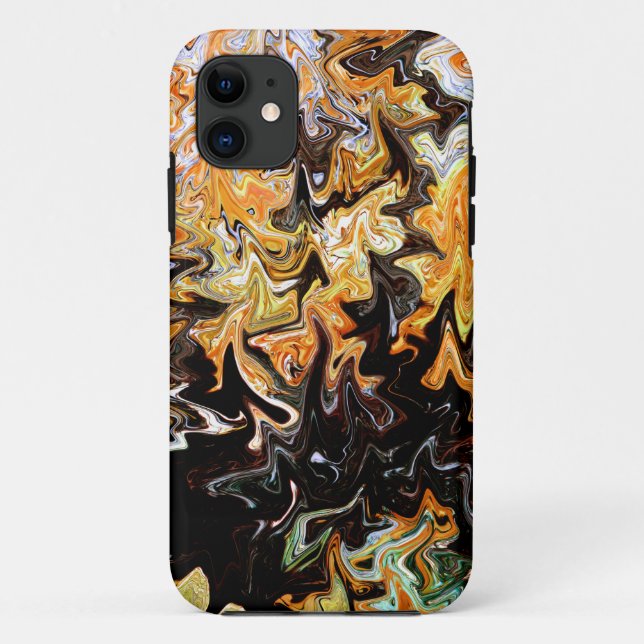 Funda De Case-Mate Para iPhone Nadando en otoño......... (Reverso)