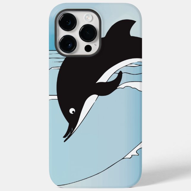 Funda De Case-Mate Para iPhone Nadar Con Delfines (Reverso )