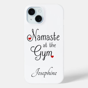 Funda Para iPhone 15 Namaste en los casos de teléfono personalizados de