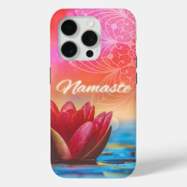 Funda Para iPhone 15 Pro Namaste Lotus y Mandala