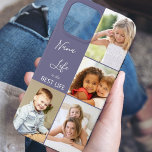 Funda Para iPhone 13 Pro Max Nana Life es el mejor Collage de fotos morado de l<br><div class="desc">Estuche para iPhone con foto de personalizado para nana (o edite para otra persona) con 4 de sus fotos favoritas. La plantilla de fotos está configurada para mostrar tus imágenes en formato vertical e instagram cuadrado. La cita de nana dice "Nana Life es la mejor vida" que puedes editar para...</div>