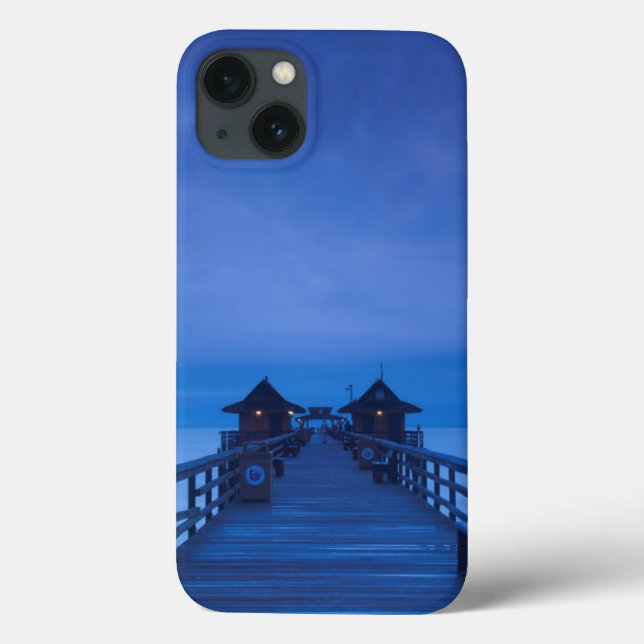 Funda De Case-Mate Para iPhone Nápoles Pier, amanecer (Reverso)