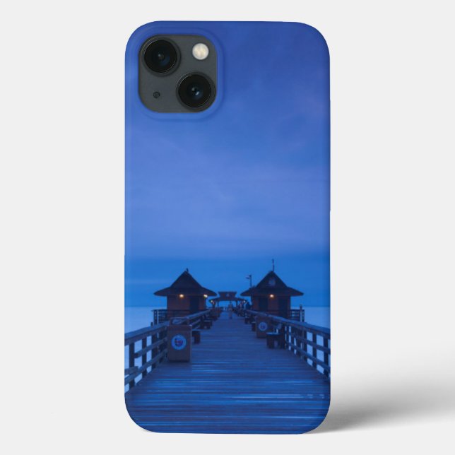 Funda De Case-Mate Para iPhone Nápoles Pier, amanecer (Reverso)