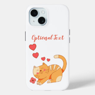 Funda Para iPhone 15 Naranja Amante De La Cuta Tabby Kitten