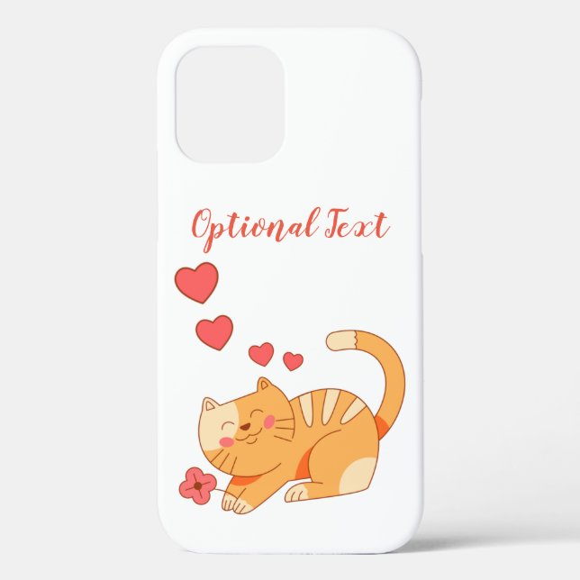 Funda De Case-Mate Para iPhone Naranja Amante De La Cuta Tabby Kitten (Reverso )