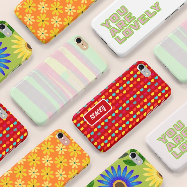 Funda De Case-Mate Para iPhone Naranja amarillo retro 70 dias (Subido por el creador)