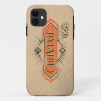 Naranja Art Deco Obliviate Spell Graphic