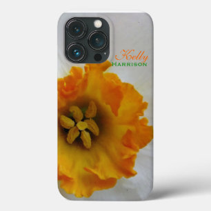 Funda Para iPhone 13 Pro Naranja blanco N Daffodil Personalizado