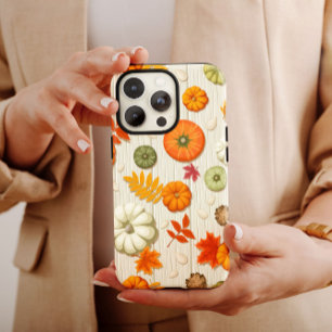 Funda Para iPhone 13 Pro Max Naranja Calabaza de otoño iPhone 13 Funda maleta m