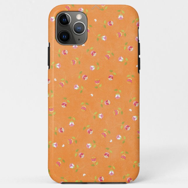 Funda De Case-Mate Para iPhone Naranja caprichoso Tulip Design (Reverso)