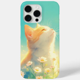 Funda Para iPhone 15 Pro Max Naranja Cat Daydream