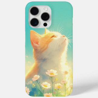 Funda Para iPhone 15 Pro Max Naranja Cat Daydream