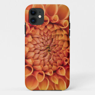 Funda Para iPhone 11 Naranja central Dahlia Flower