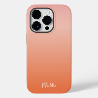 Funda Para iPhone 14 Pro De Case-Mate Naranja de gradiente de conjunto de sol y color cá