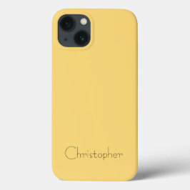 Funda Para iPhone 13 Naranja de luz pulida de titanio radial y metálico