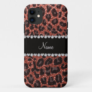 title_seo2 Naranja de nombres personalizado purpurina leopard