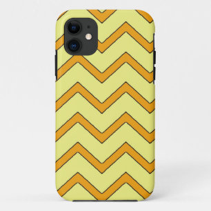 Funda Para iPhone 11 Naranja estilo chevron iphone 5 funda