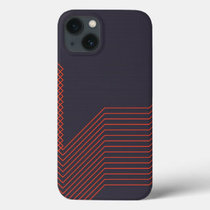 Funda Para iPhone 13 Naranja fresco ilustracion decorativo a la moda