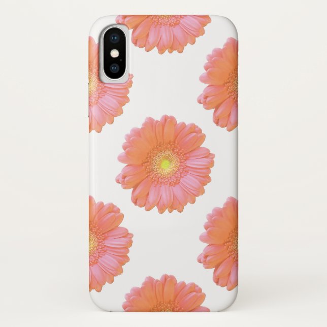 Funda De Case-Mate Para iPhone Naranja gerbera daisy (Reverso)
