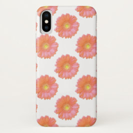 Funda Para iPhone X Naranja gerbera daisy