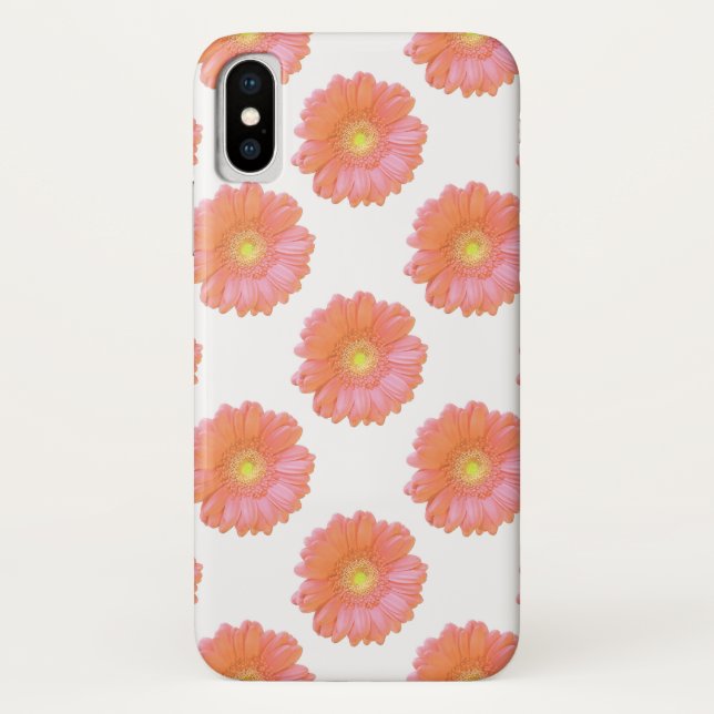 Funda De Case-Mate Para iPhone Naranja gerbera daisy (Reverso)