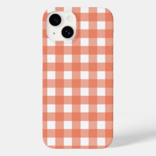 Funda Para iPhone 14 De Case-Mate Naranja gingham