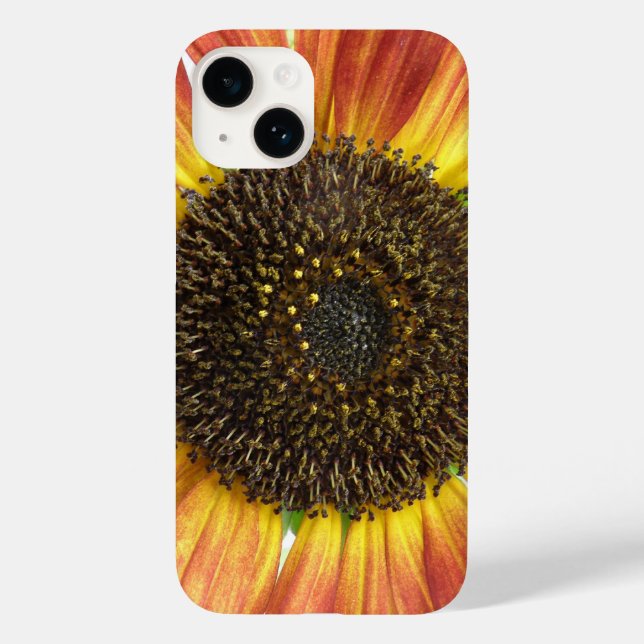 Funda De Case-Mate Para iPhone Naranja Girasol (Reverso )