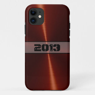 Funda Para iPhone 11 Naranja Guay Acero inoxidable brillante Metalizado