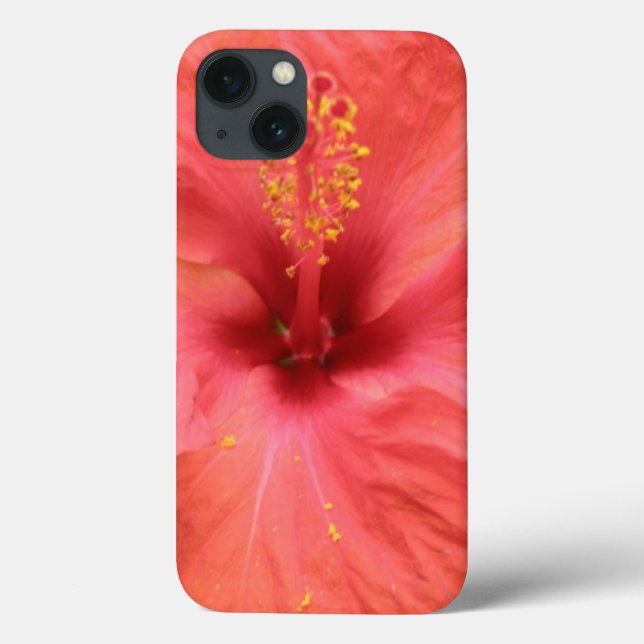 Funda De Case-Mate Para iPhone Naranja Hibiscus Flower Macro iPad Estuche (Reverso)