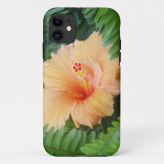 Funda Para iPhone 11 Naranja Hibiscus Flower with Fermes