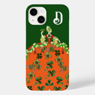 Funda Para iPhone 14 De Case-Mate NARANJA LADY, Monograma del Día de los Sombrereros