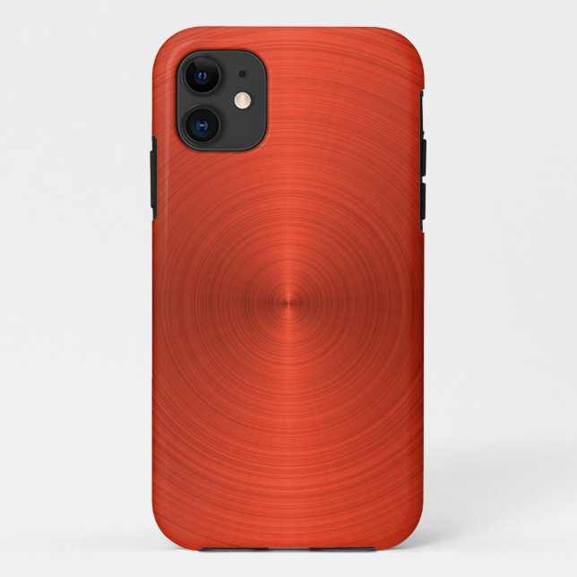Funda De Case-Mate Para iPhone Naranja metálico (Reverso)