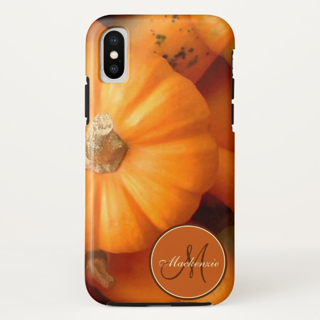 Funda De Case-Mate Para iPhone Naranja Mini Calabazas Y Gourdes Caen Foto (Reverso)