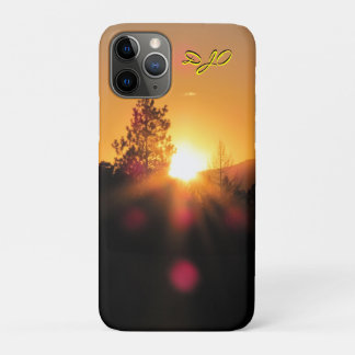 Funda Para iPhone 11 Pro Naranja Mountain Sunset