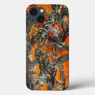 Funda Para iPhone 13 Naranja pesado Camo