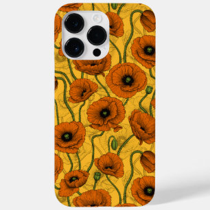 Funda Para iPhone 14 Pro Max De Case-Mate Naranja Poppies