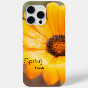 Funda Para iPhone 15 Pro Max Naranja Primavera Flash Personalizado africano de