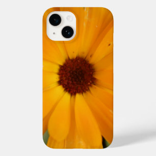 Naranja Rain Daisy iPhone 5 Funda