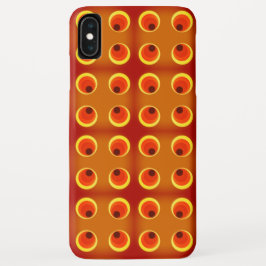 Funda Para iPhone XS Max naranja retro 1970