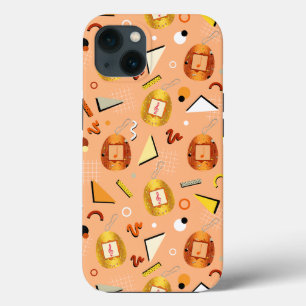 Funda Para iPhone 13 Naranja retro Tamagotchi