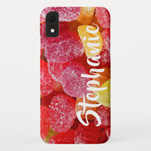 Funda Para iPhone XR Naranja Rojo Candies Personalizado iPhone XR XS MA